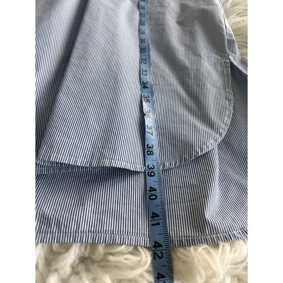 Mer Sea Women's Coastal Pinstripe Essential Shirt Dress Blue White Size‎ S/M - Picture 13 of 13